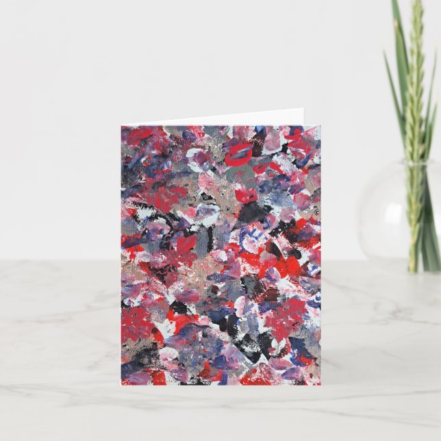 Cardinal Confetti Letterpress Thank You Card (Front)