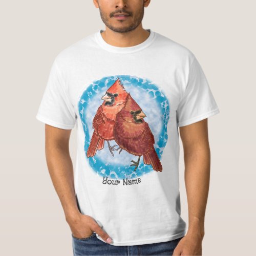 Cardinal Couple custom name t_shirt