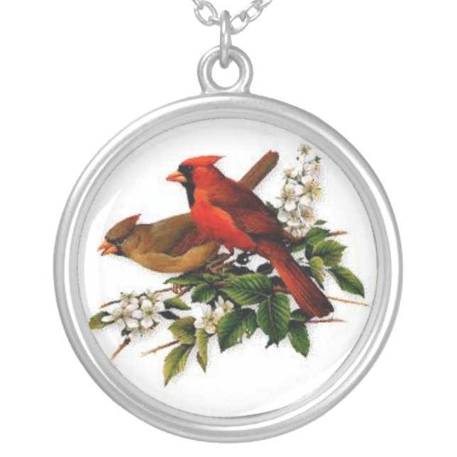 Cardinal Couple Necklace (Front)