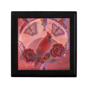 Cardinal dreams cardinal bird by Renee Lavoie   Gift Box