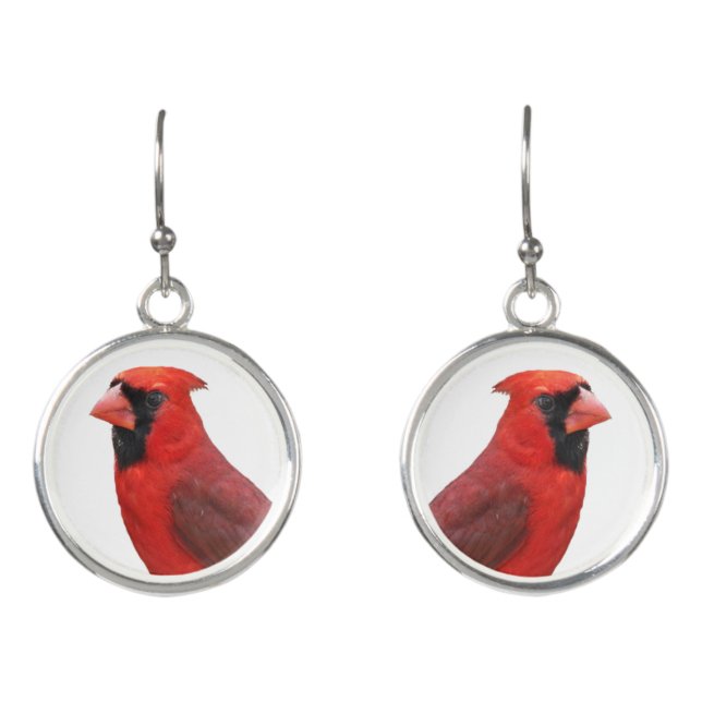 Cardinal Earrings (Front)