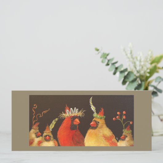 Cardinal Family flat card (Standing Front)