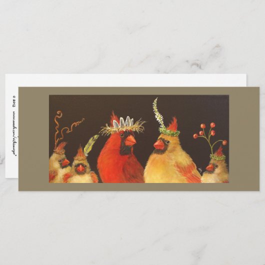 Cardinal Family flat card (Front/Back)