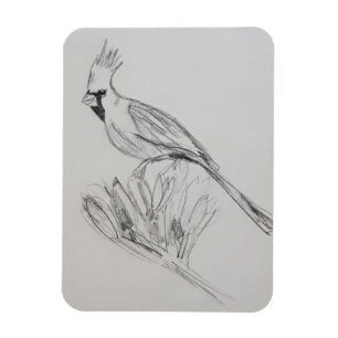 Cardinal Flexible Photo Magnet