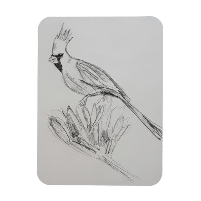Cardinal Flexible Photo Magnet (Vertical)