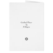 Cardinal Flower Art Card (Back)