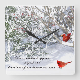 Cardinal from heaven Clock