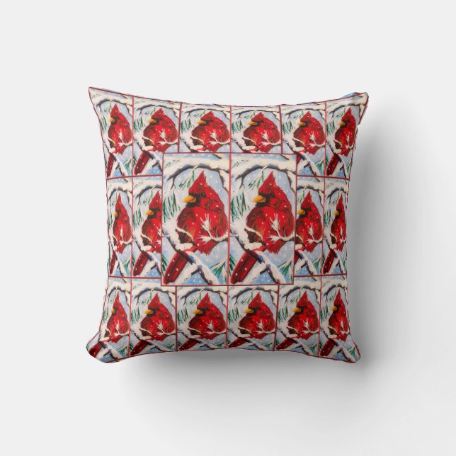 Cardinal Fun Pillow (Front)
