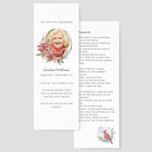 Cardinal Funeral Prayer Card Bookmark