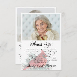 Cardinal Funeral Thank You 2 Photos Memorial