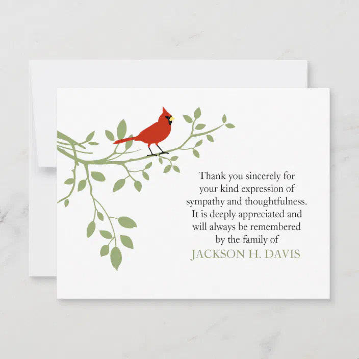 Cardinal Note Card