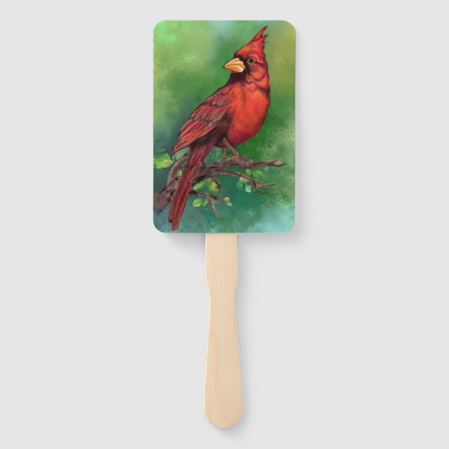 Cardinal Hand Fan (Back)