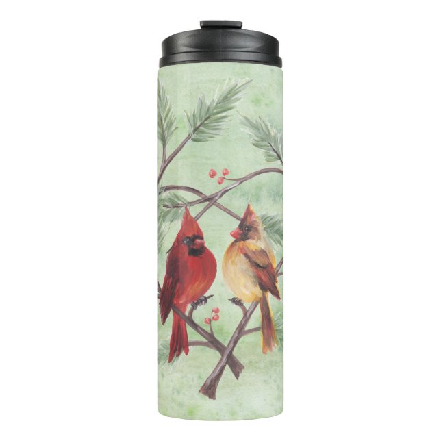 Cardinal Heart Thermal Tumbler (Front)