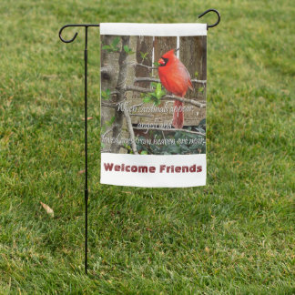 Cardinal heaven garden flag