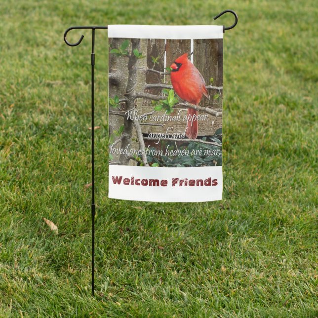 Cardinal heaven garden flag (In SItu)
