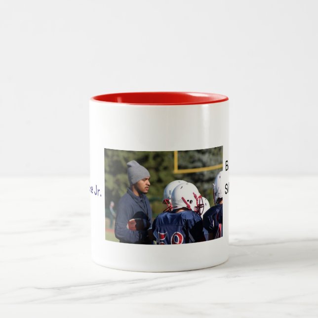 cardinal helmet.gif, Silver 2012, Big Rapids, C... Two-Tone Coffee Mug (Center)