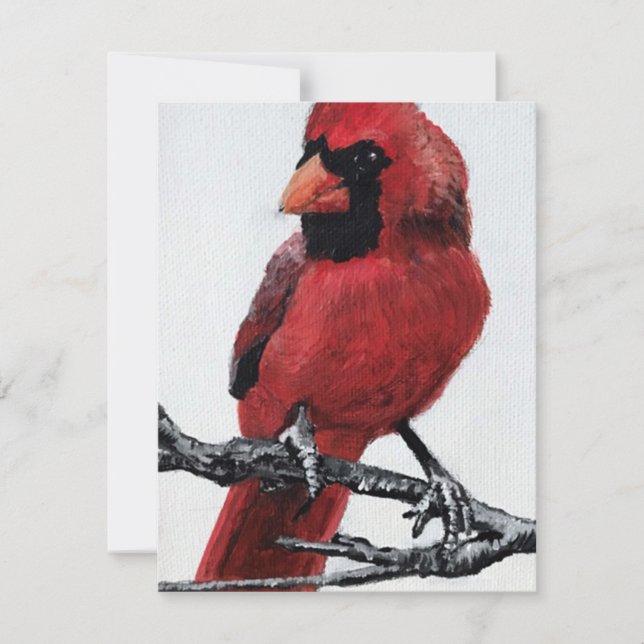 Cardinal  holiday card (Front)