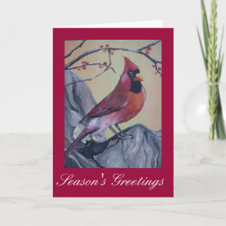 Cardinal Holiday Card