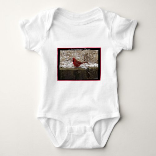 Cardinal Hot Springs Nat Park Mountain AR Gifts Baby Bodysuit