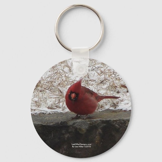 Cardinal Hot Springs Nat. Park Mt AR Gifts Apparel Keychain (Front)