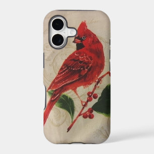 Cardinal in Holly Bush iPhone 17 Case