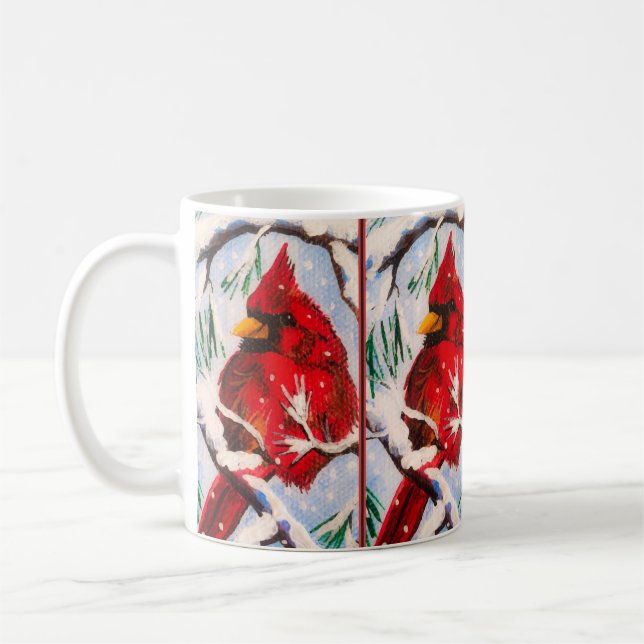 Cardinal in Red Cup (Left)
