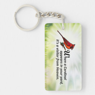 Cardinal in Your Yard Keychain