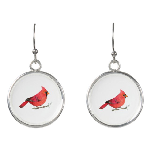 Cardinal Jewerly Earrings (Front)