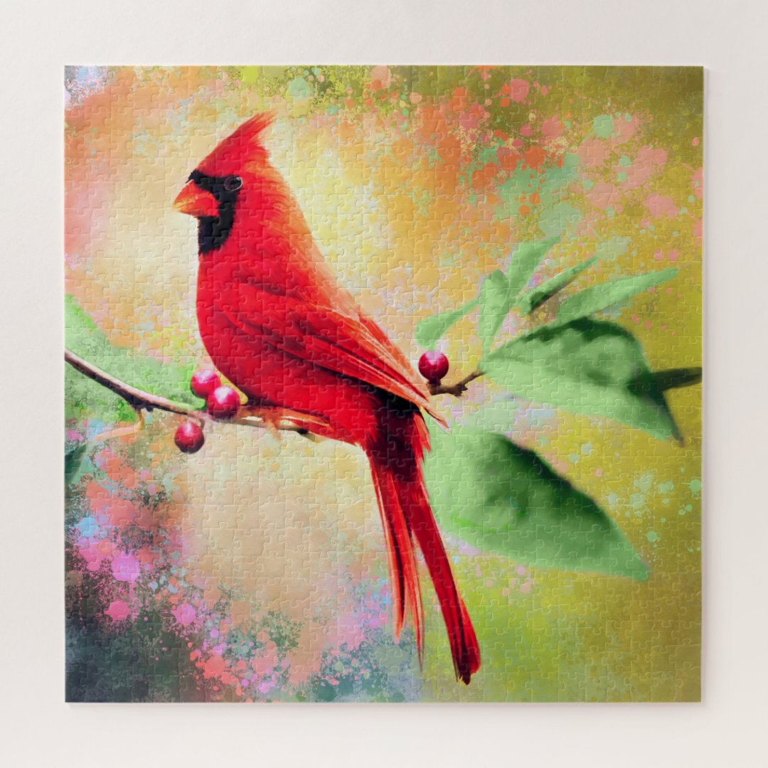 Cardinal Jigsaw Puzzle Zazzle