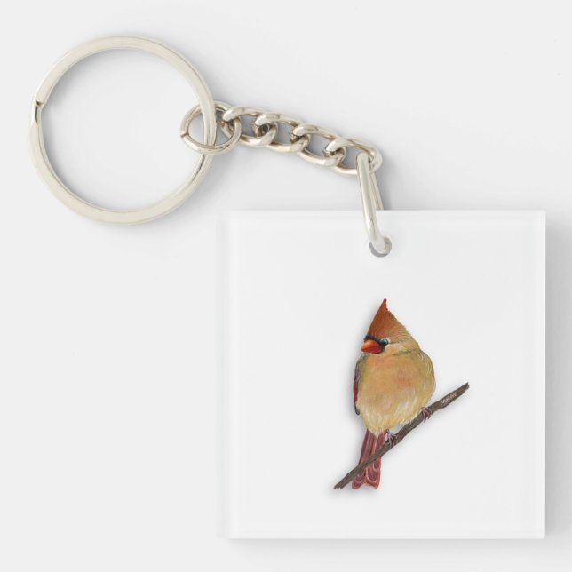 Cardinal  keychain (Front)