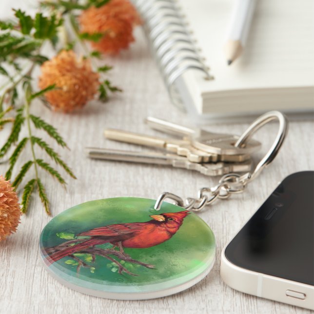 Cardinal Keychain Gift (Front Right)