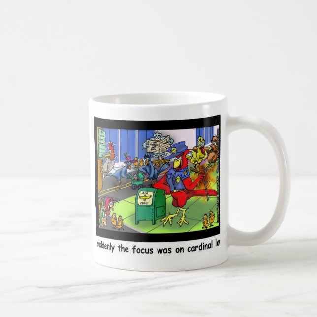 Cardinal Law Funny Law Cartoon Gifts & Collectible Coffee Mug (Right)
