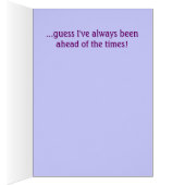Cardinal & Lilacs (tweet card) Cards (Inside (Right))