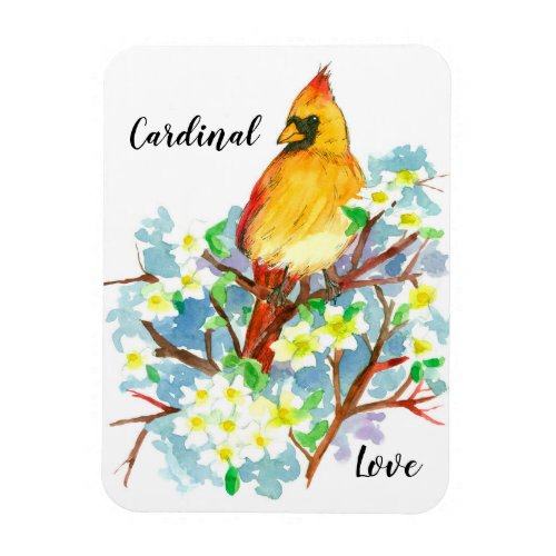 Cardinal Love State Bird of Virginia Magnet