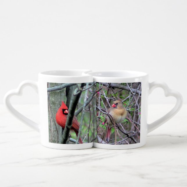 Cardinal Lovers' Mug (Back Nesting)