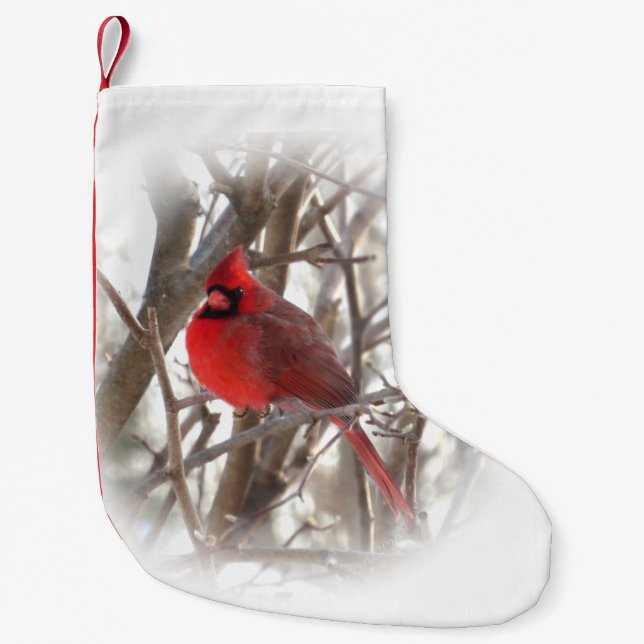 Cardinal male2 Christmas Stocking (Front)