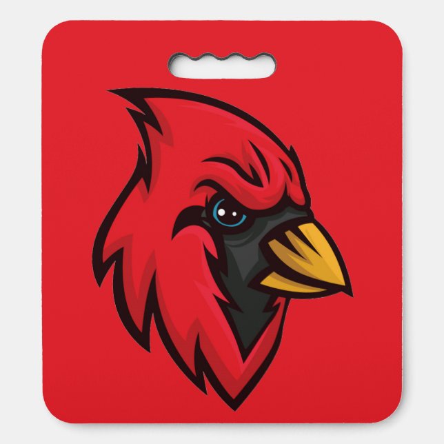 Cardinal Mascot Stadium Seat Cushion (Front Vertical)