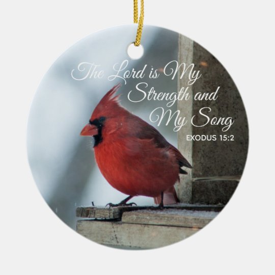 Cardinal Memorial Christmas Ornaments Personalized | Zazzle.com