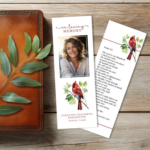 Cardinal Memorial Funeral Keepsake
