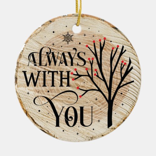 cardinal memory always with you wood slide ceramic ornament