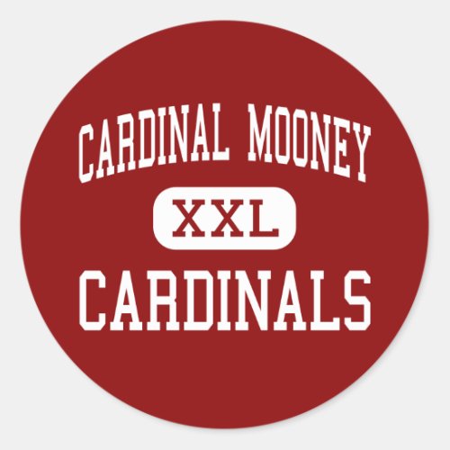 Cardinal Mooney _ Cardinals _ High _ Youngstown Classic Round Sticker