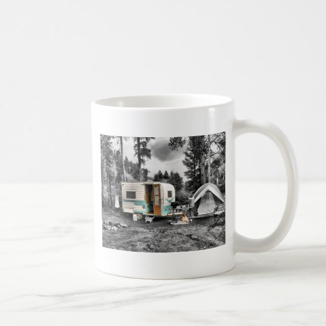 Cardinal Mug in B&W (Right)
