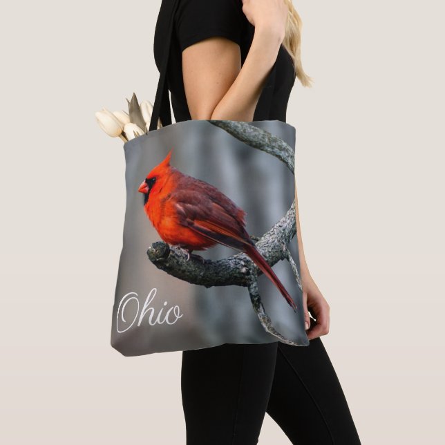 Cardinal Ohio Tote Bag (Close Up)