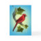 Cardinal on Branch with Ivy Leaves