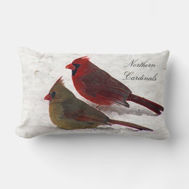 cardinal pair pillow (Front)