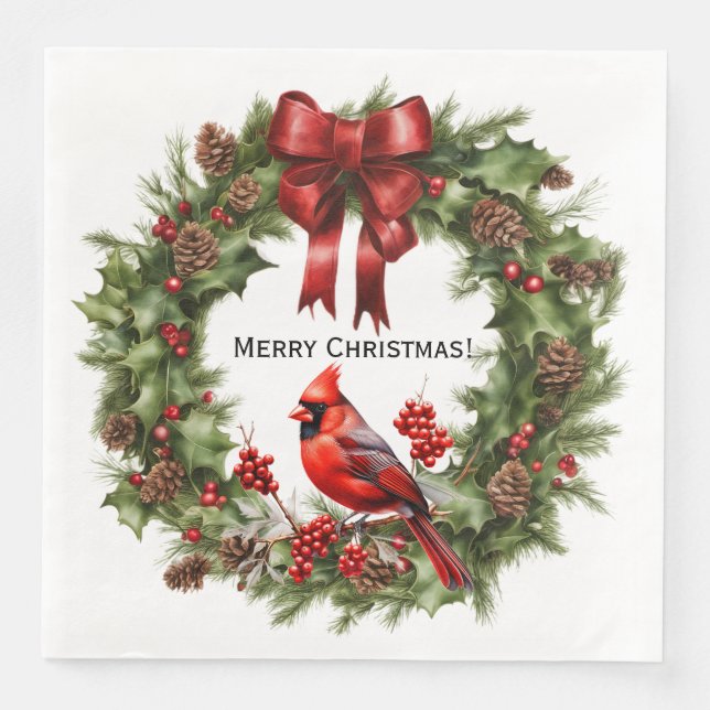 Cardinal Paper Napkin (Front)