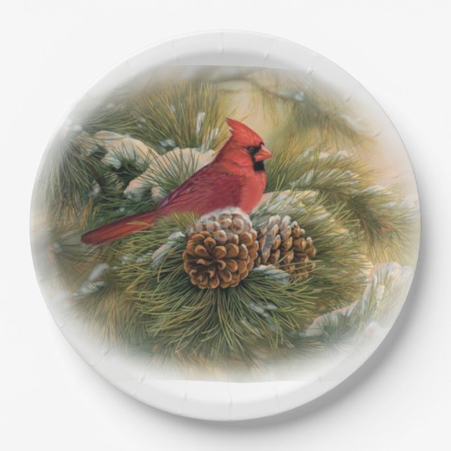 Cardinal Paper Plates (Front)