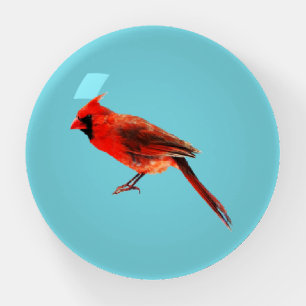 Cardinal Paperweight