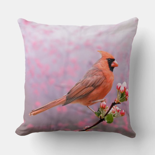 Cardinal Pillow (Front)