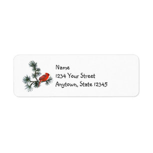 Cardinal Pine Return Address Labels